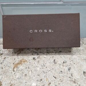 NEW Vintage Cross Helios Pen andI Pencil Set Black Silver Striped with Box